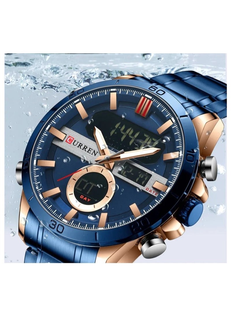 CURREN CURREN 8384 Original Brand Stainless Steel Band Wrist Watch For Men  - Image 2