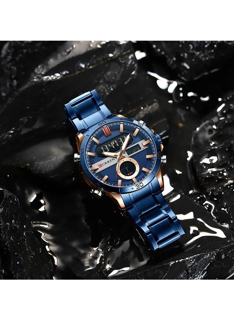 CURREN CURREN 8384 Original Brand Stainless Steel Band Wrist Watch For Men  - Image 3