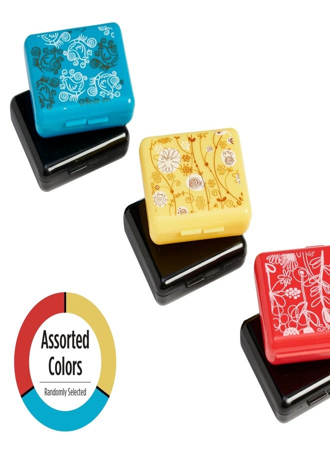 Ezy Dose Daily Travel Pocket Pharmacy Pill Organizer, Vitamin and Medicine Box, Snap-Shut Compartments, Color and Designs May Vary - Image 3