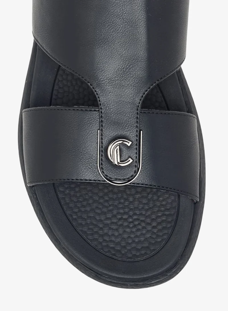 Le Confort BLACK Men Cutout Detail Slip-On Arabic Sandals for Men | Best Price UAE
