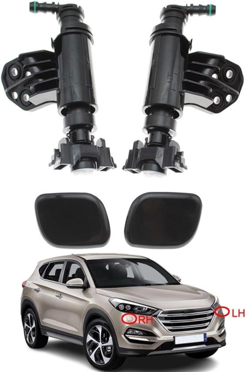 QASULER Headlight Washer Nozzle Set for Hyundai Tucson - Image 2
