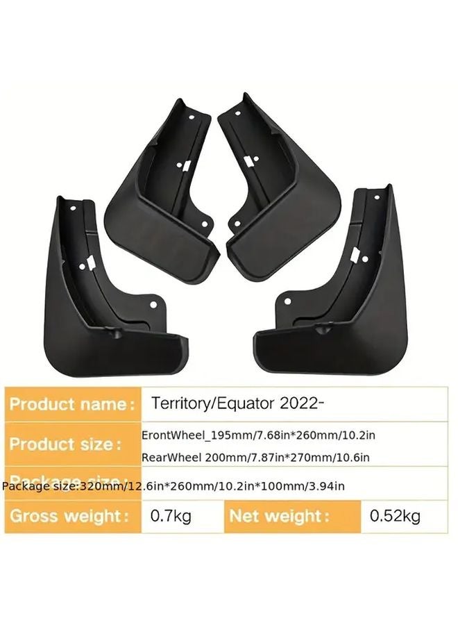 2022 2024 Ford Territory Equator Car Mudguards Front Rear Splash Proof Plastic Covers - Image 4