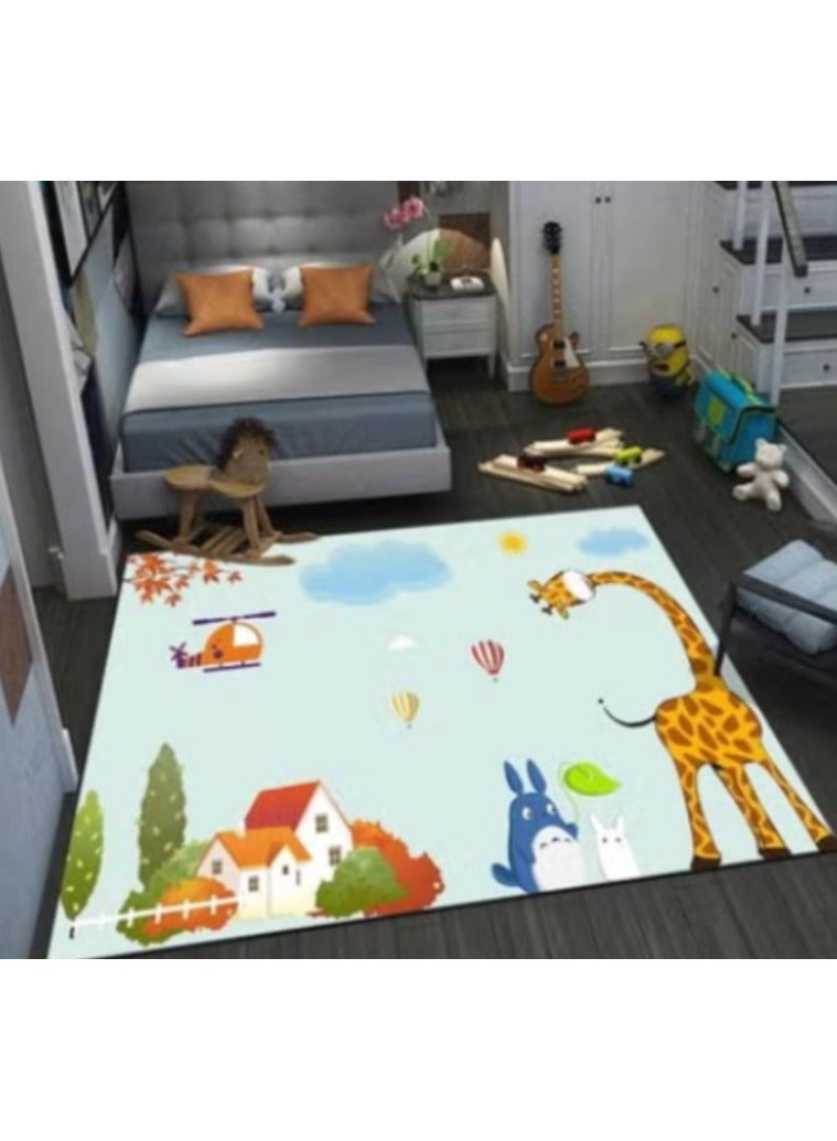 Nariele سجادة غرفة الأطفال من الألياف الصناعية قطعة واحدة