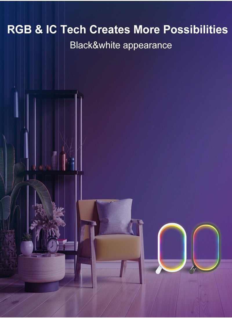 Pretocter - Smart Wifi Table Lamp Modern Minimalist LED Gamer decoration RGB Home Smart Light Remote Control，Gaming Table Gaming Room Atmosphere Light - Image 1