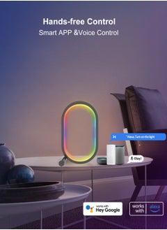 Pretocter Smart Wifi Table Lamp Modern Minimalist LED Gamer decoration RGB Home Smart Light Remote Control，Gaming Table Gaming Room Atmosphere Light  - Image 2