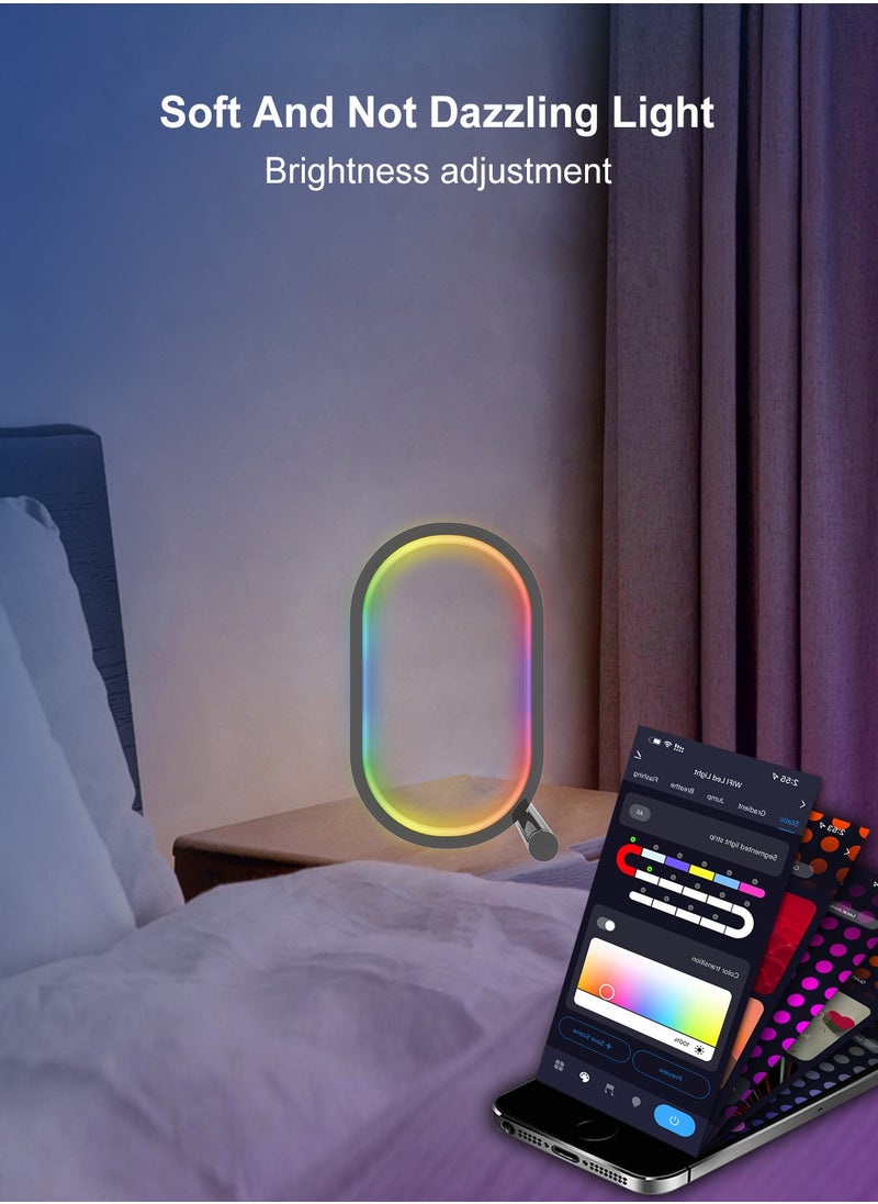 Pretocter - Smart Wifi Table Lamp Modern Minimalist LED Gamer decoration RGB Home Smart Light Remote Control，Gaming Table Gaming Room Atmosphere Light - Image 1