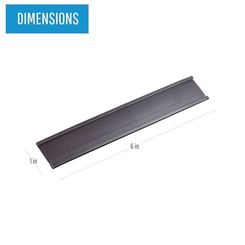MasterVision Magnetic Data Card Holders, 6 x 1 Inches, Black, Pack of 10 Holders (FM2632) - Image 2