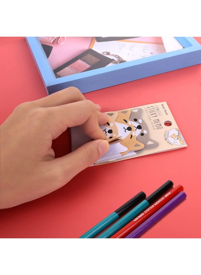 مولين ملاحظات لاصقة لطيفة مكونة من 6 قطع من الملاحظات اللاصقة الكرتونية على شكل حيوانات وأعلام وسادات مذكرة ذاتية اللصق للطلاب في المنزل والمكاتب وزملاء الغرف ومستلزمات علامات التبويب 270 ورقة - Image 5