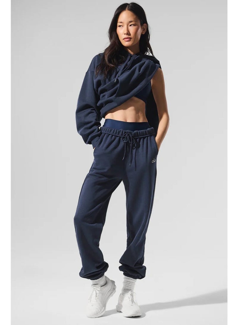 Alo Yoga Alo Loose Ankle-Length Cotton Pants, Sporty And Casual - Image 4