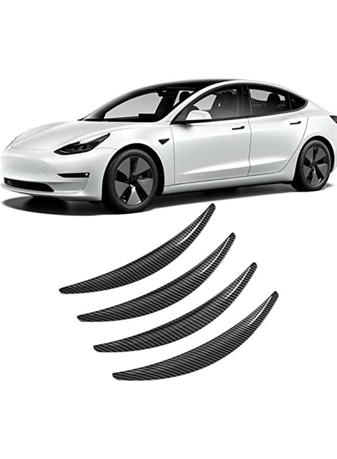 High Gloss Carbon Fiber Style Wheel Fender Flares ABS Plastic 4PCS Set for M3 2017 2022 - Image 4