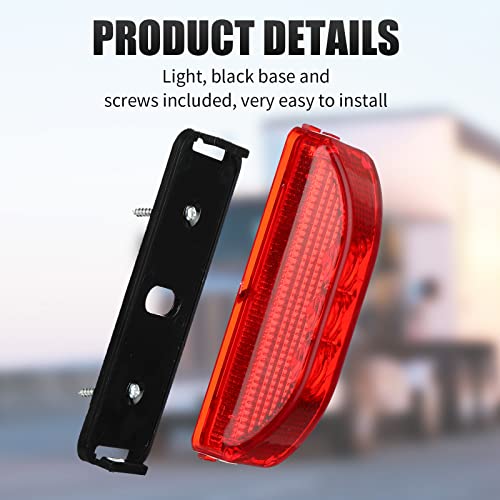 Riakrum 25 Pcs 4 Inch 3 LED Side Marker Lights Waterproof Sealed Trailer LED Lights for Rv Truck Utv Atv Boats, 12v, Red, Orange and White - Image 5