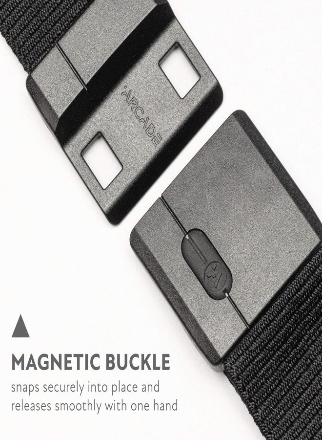 Arcade Belts Adventure Mag Aero Unisex Belt: Heavy Duty Stretch, Metal Free Buckle, Black - Image 2