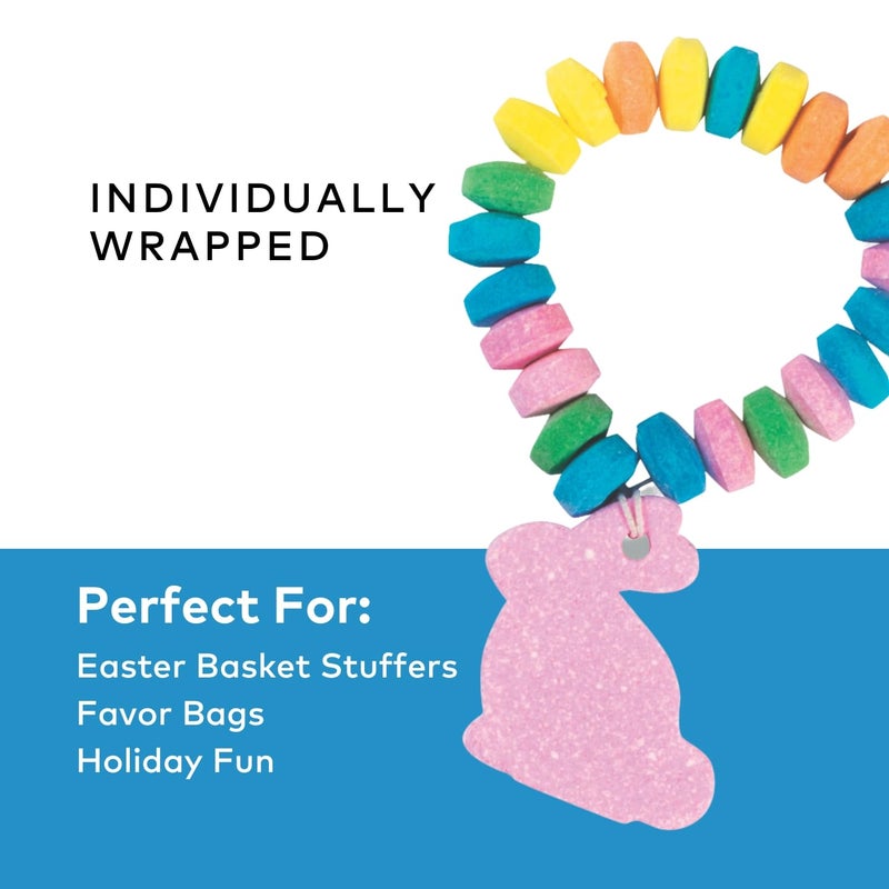 Fun Express Easter Candy Stretchable Bunny Bracelets - Great for Easter Egg Hunts and Other and Spring Celebrations (12 Pieces) - Image 2