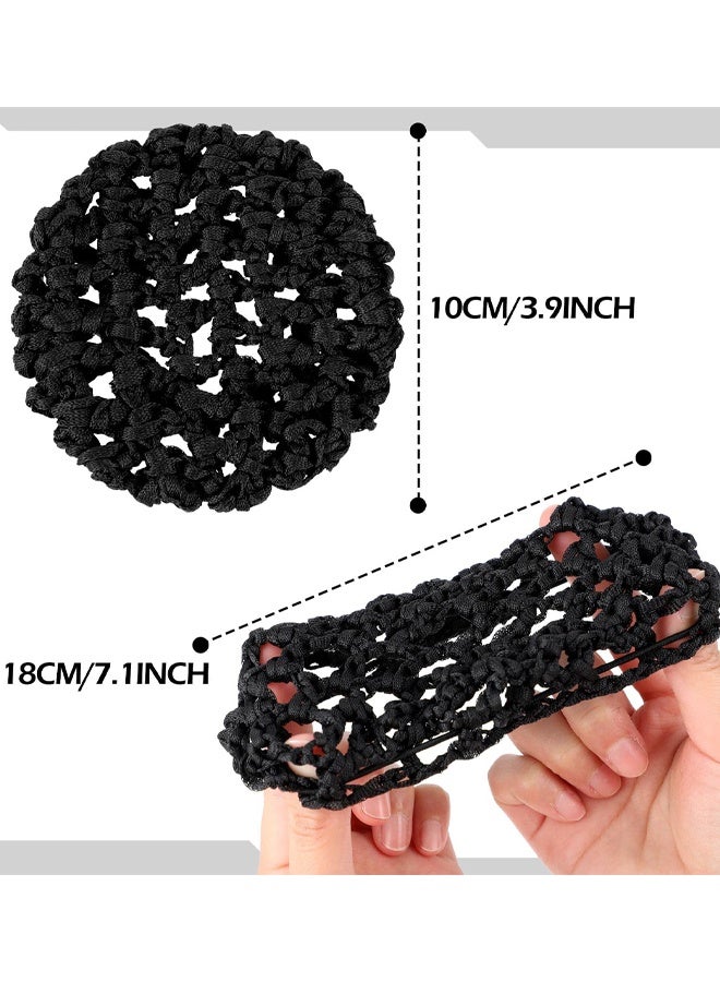 6 PCS Ballet Hair Net Bun Cover Invisible Elastic Edge Mesh Hair Nets Mesh Hairs Bun Set For Women Dance Accessories - Image 2