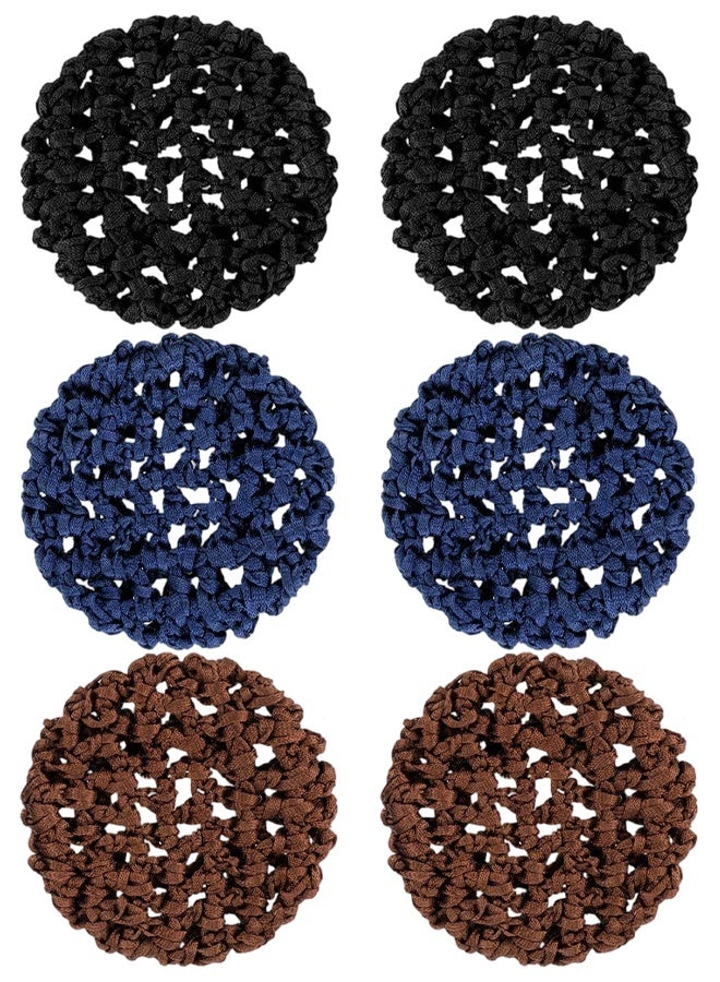 6 PCS Ballet Hair Net Bun Cover Invisible Elastic Edge Mesh Hair Nets Mesh Hairs Bun Set For Women Dance Accessories - Image 1