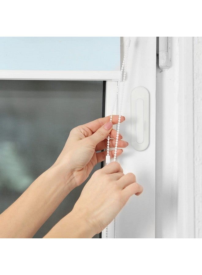Blulu 4 Pieces Cord Safety Blind Pull Twister Window Wrap Cleats Blind Holder Curtain Cord Wind Up Baby Child Proofing Window Gate Safety Adhesive Wall Hanging Hooks - Image 4