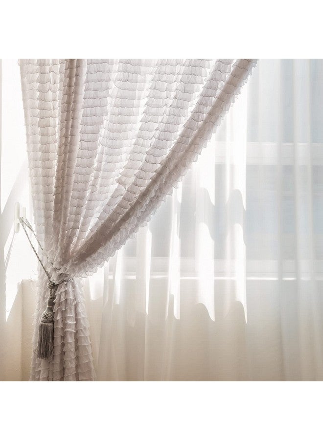 Blulu 4 Pieces Cord Safety Blind Pull Twister Window Wrap Cleats Blind Holder Curtain Cord Wind Up Baby Child Proofing Window Gate Safety Adhesive Wall Hanging Hooks - Image 3