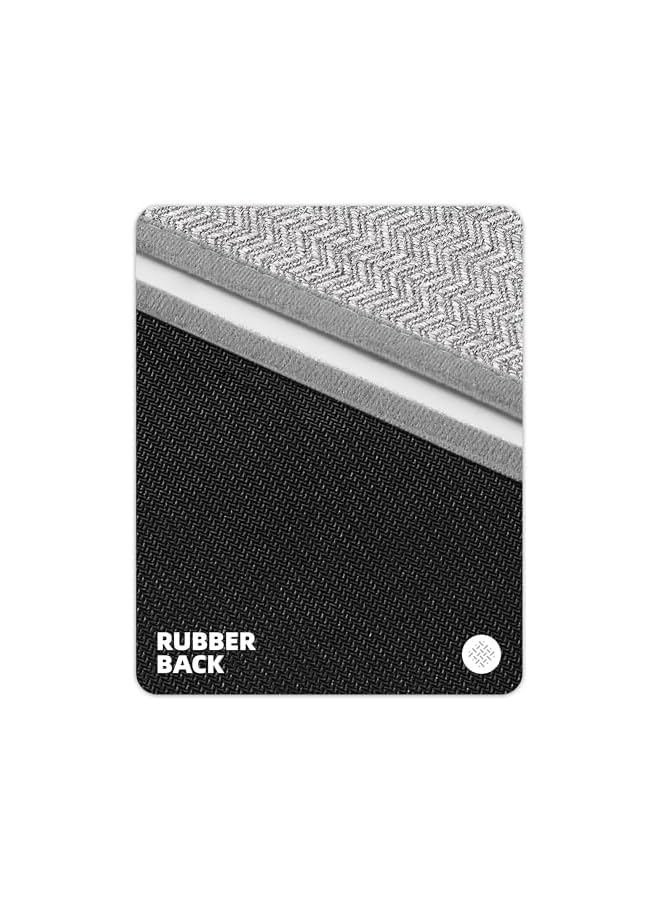 The Bros Thin Indoor Door Mats 43.5 x 75 cm, Dirt Trapper Door Mat Indoor Non Slip Rubber Backed, Absorbent Doormats Inside for Entryway Indoor Washable, Grey - Image 5