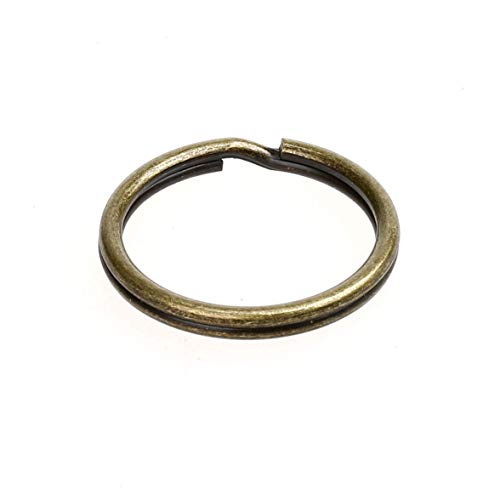 COTOWIN Pack of 50pcs 1" Antiqued Brass Plated Key Ring Connectors - Image 3