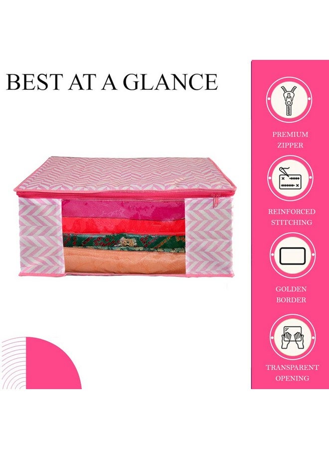 SHAPING FABRIC Shaping Fabric Saree Cover Set of 11 Non-Woven Fabric Clothes Organiser for Wardrobe with Transparent Window & Double Zip Clothes Storage Bag, Garment Cover SC_XL_Large_GCVETR8249653486192726107 - Image 4