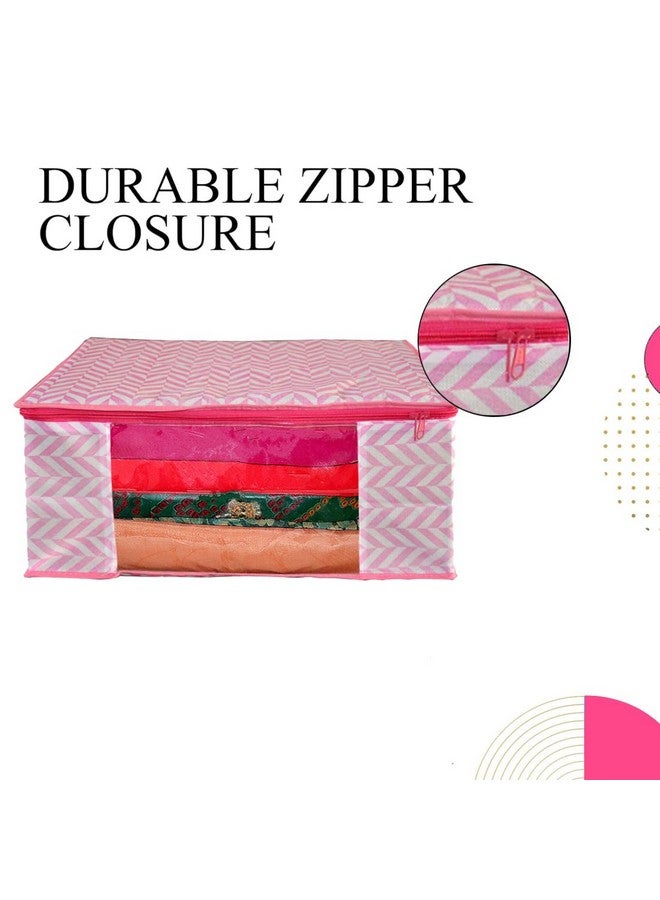 SHAPING FABRIC Shaping Fabric Saree Cover Set of 11 Non-Woven Fabric Clothes Organiser for Wardrobe with Transparent Window & Double Zip Clothes Storage Bag, Garment Cover SC_XL_Large_GCVETR8249653486192726107 - Image 5