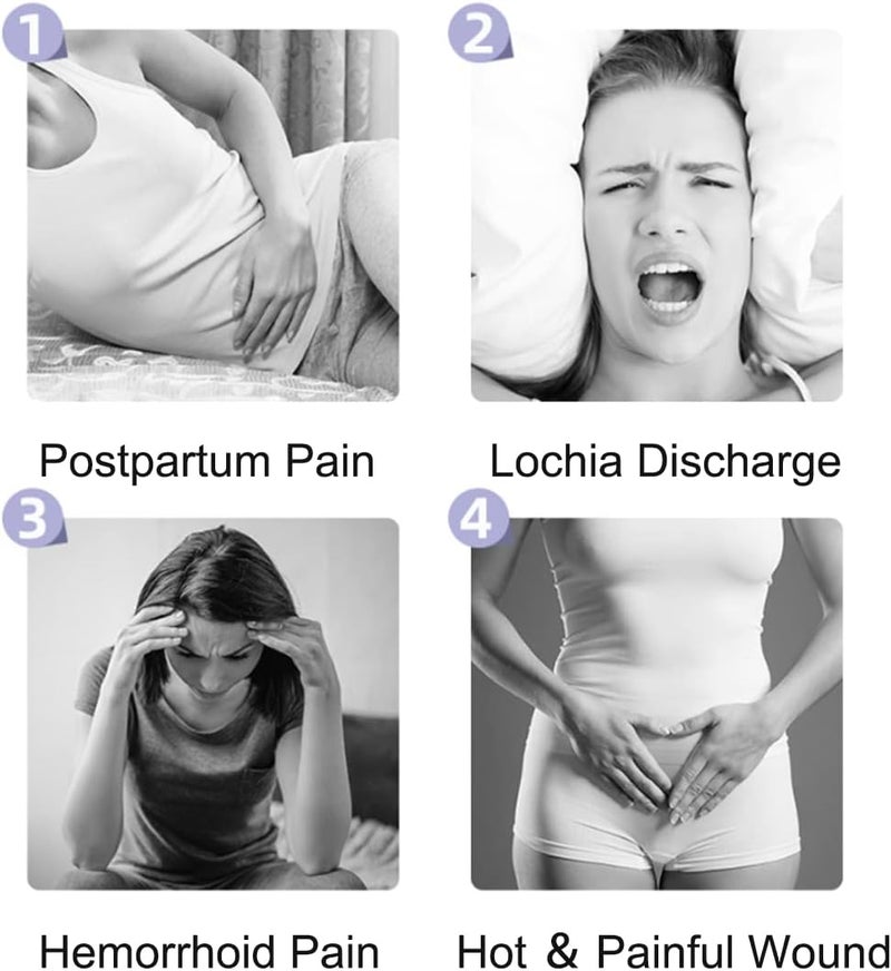 coldchill Reusable Perineal Ice Packs for Postpartum & Hemorrhoid Pain Relief, Hot & Cold Pack for Women After Pregnancy, 2 Ice Pack and 3 Cover. (Pink) - Image 4
