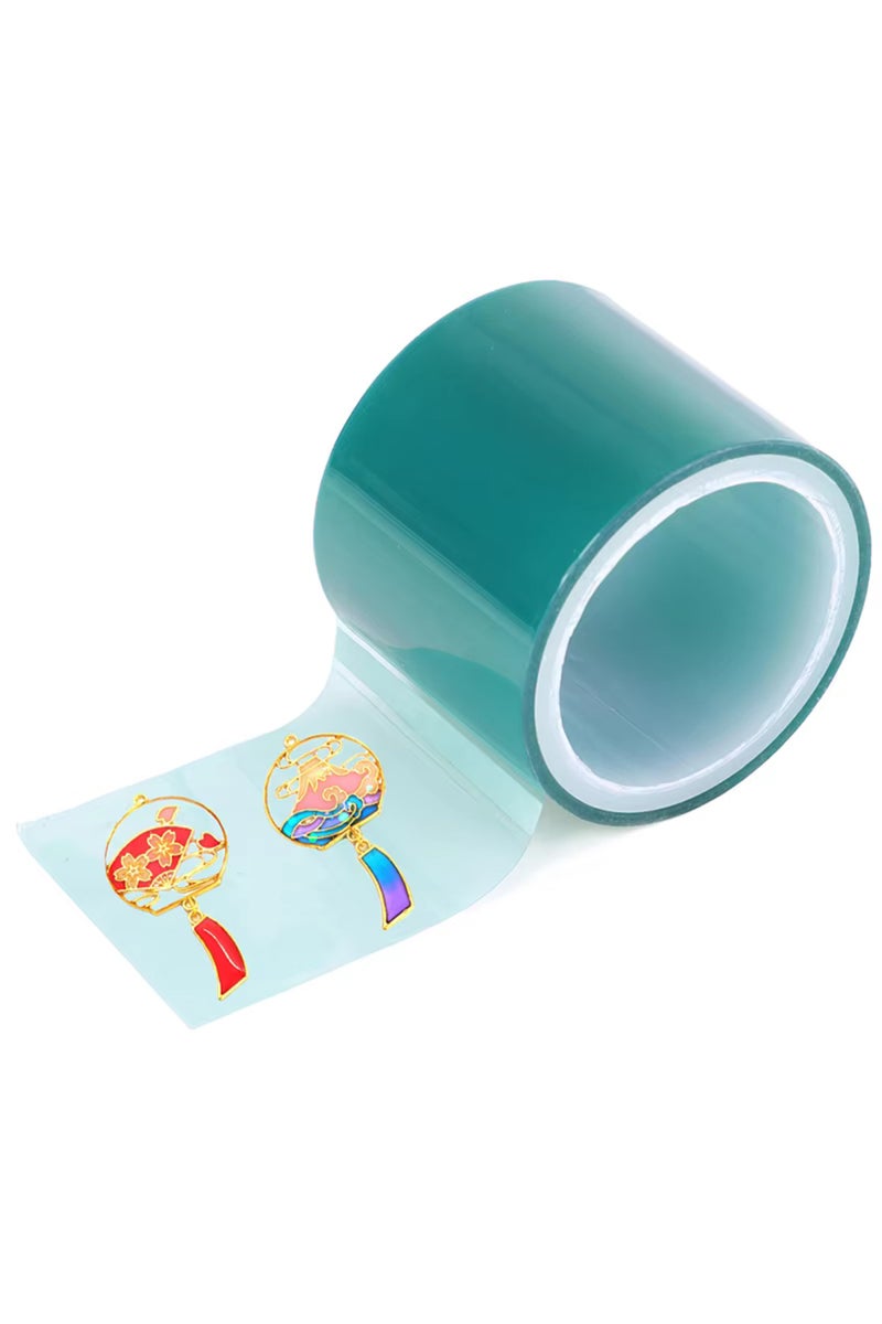 إيروريكس شريط ورقي بطول 5 أمتار لقاعدة الإطار المعدني، مناسب لصنع قلادات يدوية الصنع من الراتنج المعالج بالأشعة فوق البنفسجية، ذو قوة لصق عالية - Image 1