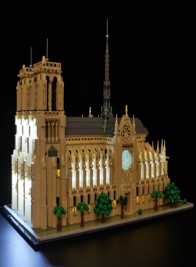 LightGo LED Lighting Kit Designed for Lego 21061 Notre-Dame de Paris Building Set - Not Include Model (Remote Version) - Image 3