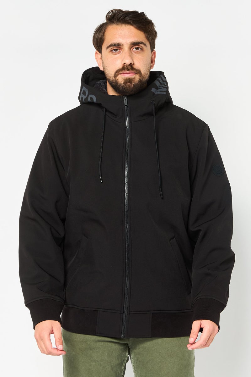 Michael Kors جاكيت سميك بغطاء رأس للرجال، أسود - Image 1