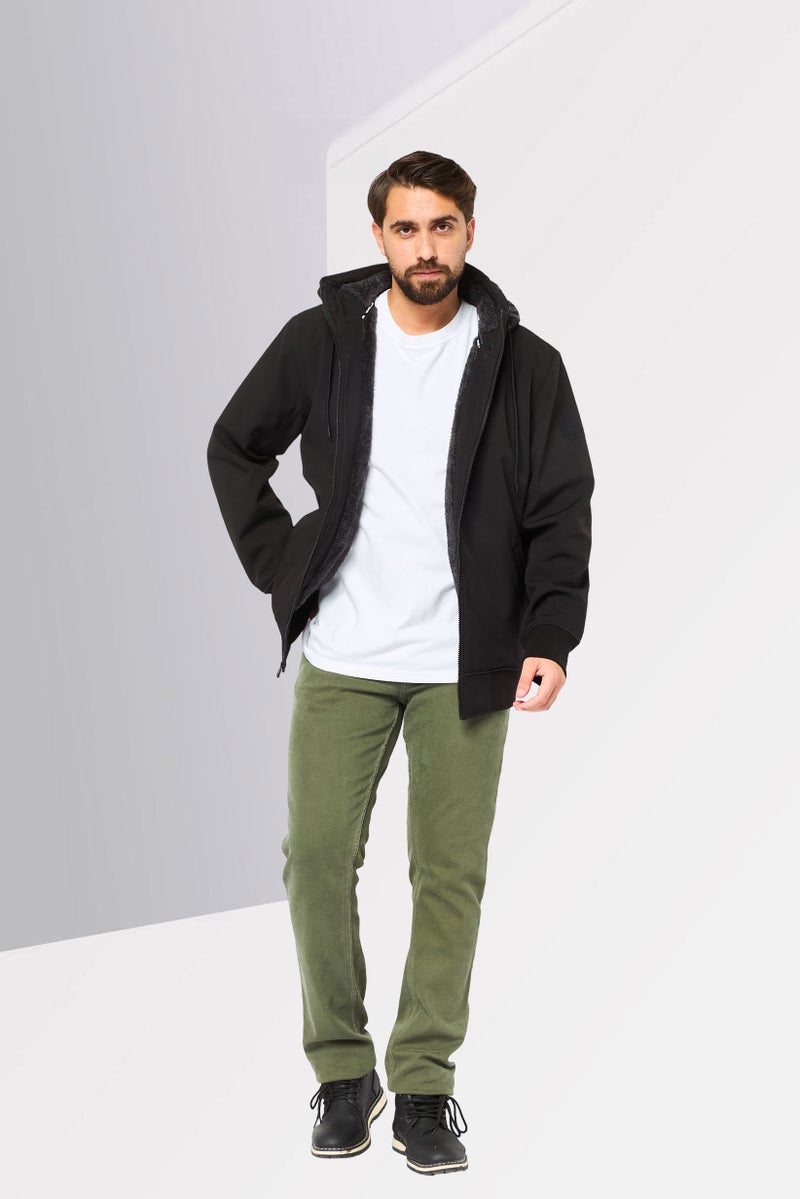 Michael Kors جاكيت سميك بغطاء رأس للرجال، أسود - Image 4