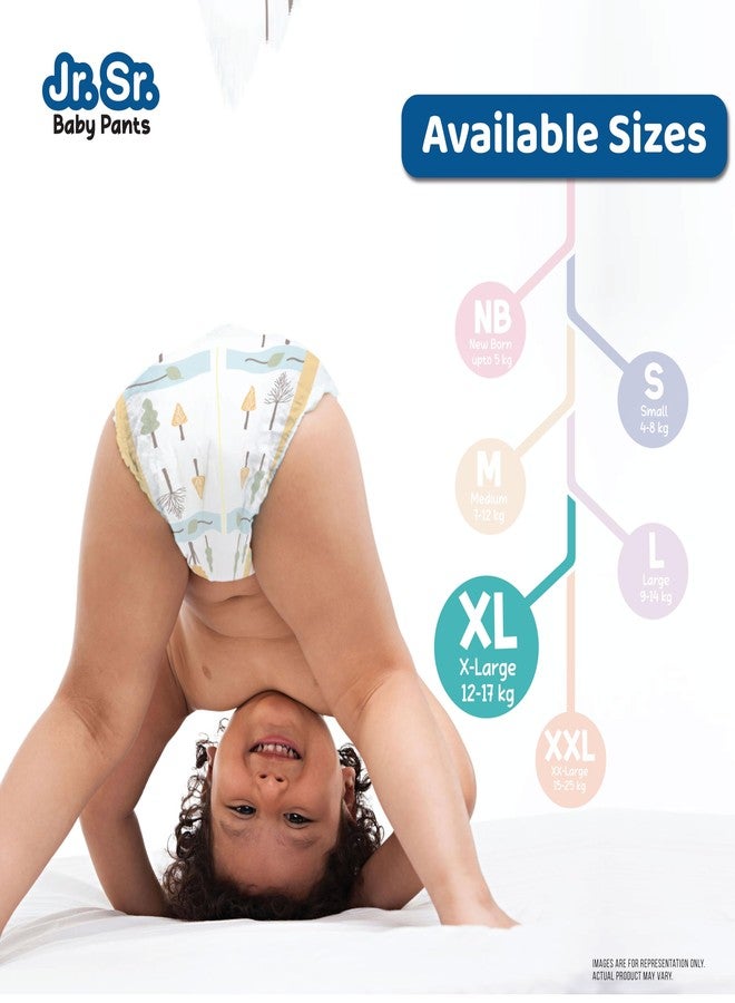 Jr. Sr. Baby Diaper Pants | Extra Large (XL) Size (12-17 kg), 28 Count | Pack of 1 | Upto 12 hr Absorption with Advanced Leak Protection | Safe For Babies Skin | Soft, Secure & Comfy - Image 5