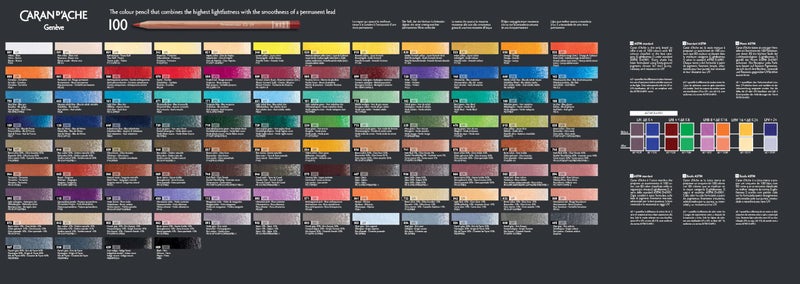 Caran d'Ache CREATIVE ART MATERIALS Caran D'ache Luminance Colored Pencil Set of 20 (6901.720) - Image 5