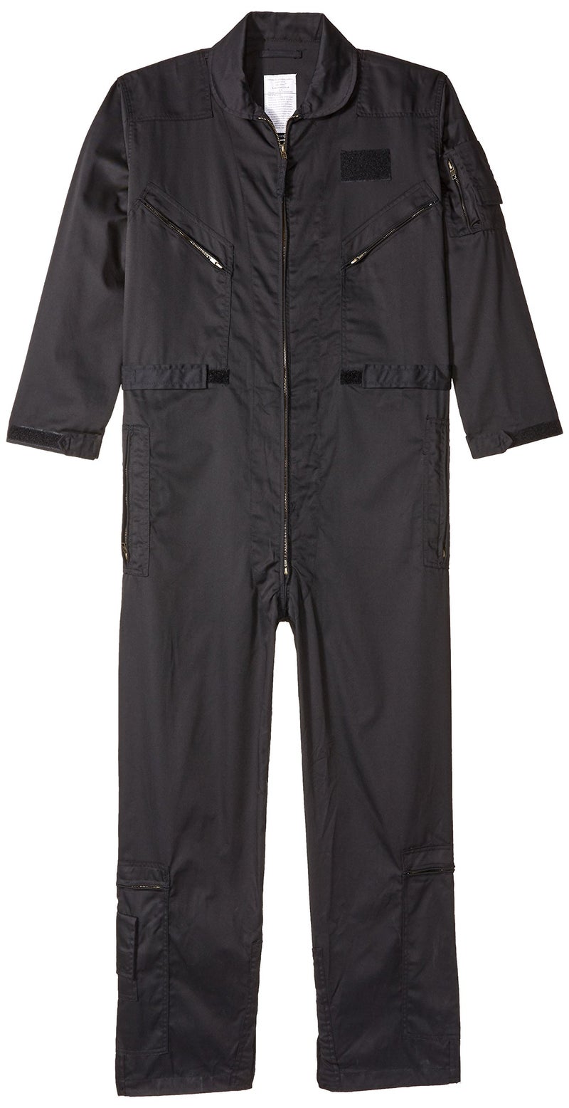 Tru-Spec 27-P Basic Flight Suit for Men - Durable Outerwear, Comfortable Design, Ideal for Aviation and Outdoor Activities, Black - Medium Long - Image 4