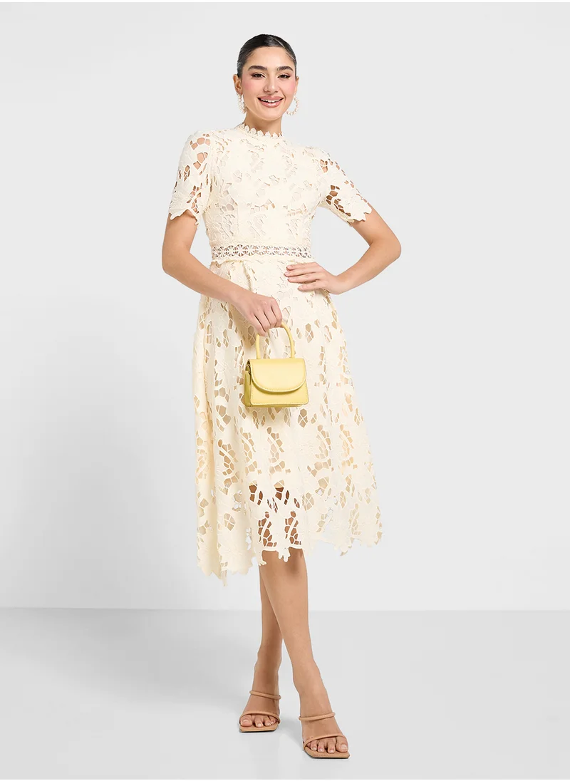 Ginger Lace A Line Dress