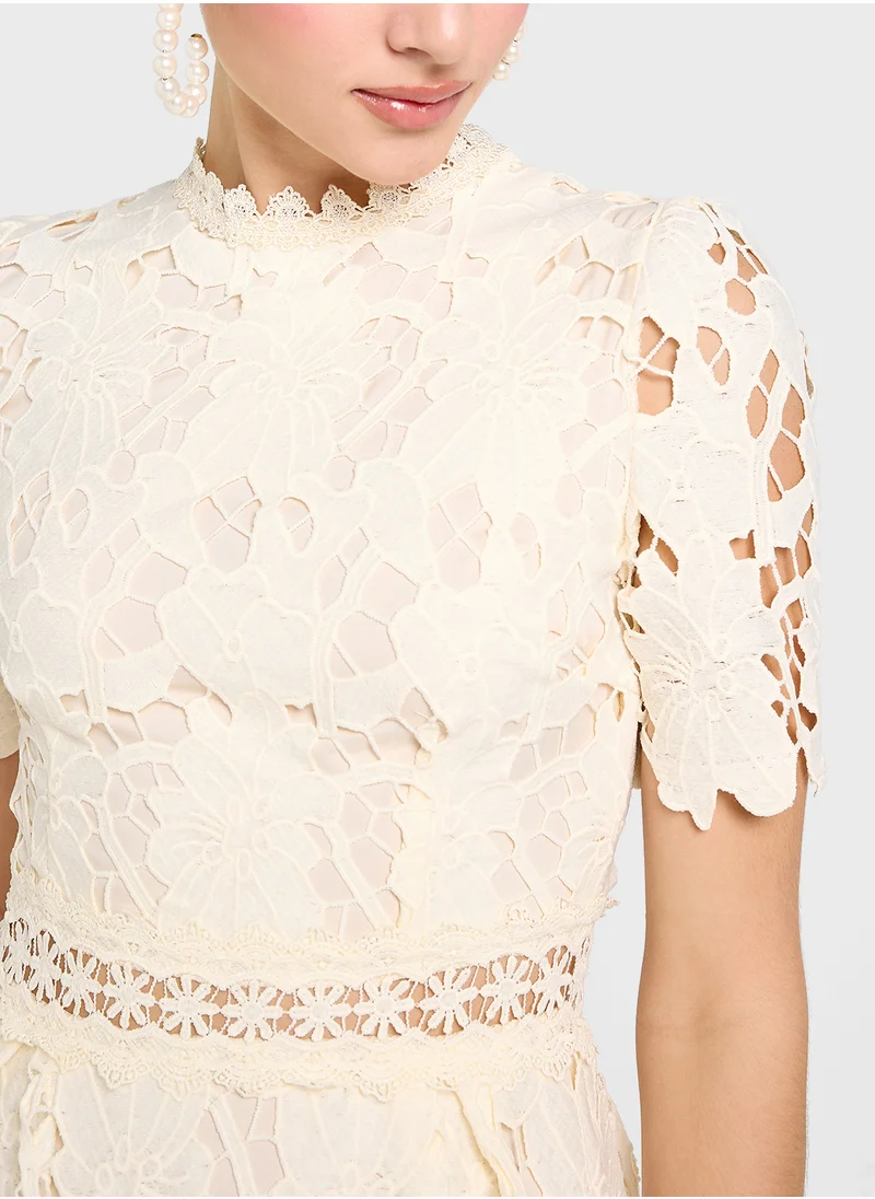 Ginger Lace A Line Dress