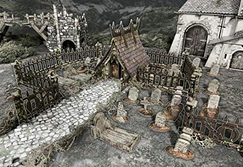 Battle Systems Fantasy Terrain Graveyard 2835mm DND DD RPG Wargames HistoricalFantasy Card Scenery - Image 1