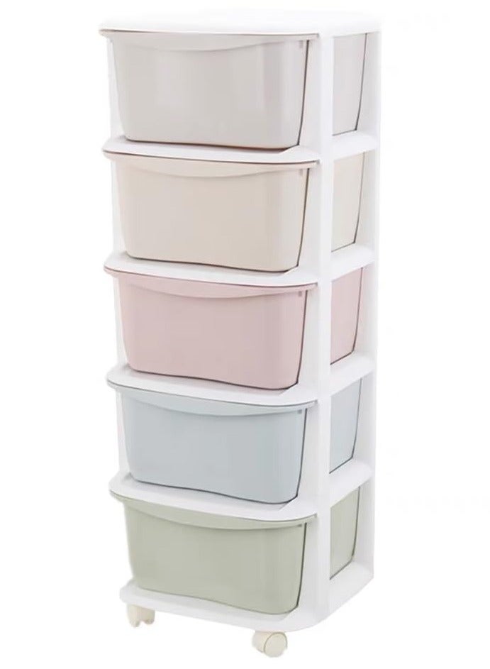 SKY-TOUCH Drawer Containers Storage 5 Layer Sundries Organizer, Storage Cabinet Drawer storage Dresser Organizer: Multipurpose Clothing Storage Rack for Kitchen, Bedroom, Sitting Room, and Bathroom  - Image 1