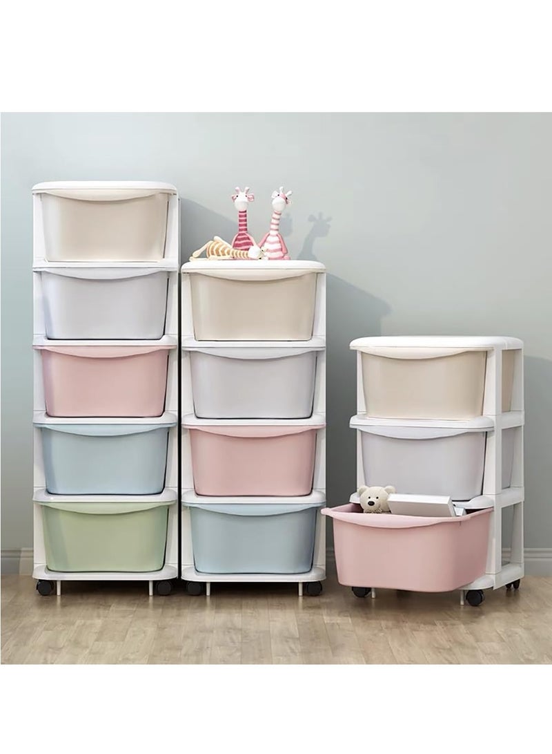 SKY-TOUCH Drawer Containers Storage 5 Layer Sundries Organizer, Storage Cabinet Drawer storage Dresser Organizer: Multipurpose Clothing Storage Rack for Kitchen, Bedroom, Sitting Room, and Bathroom  - Image 3