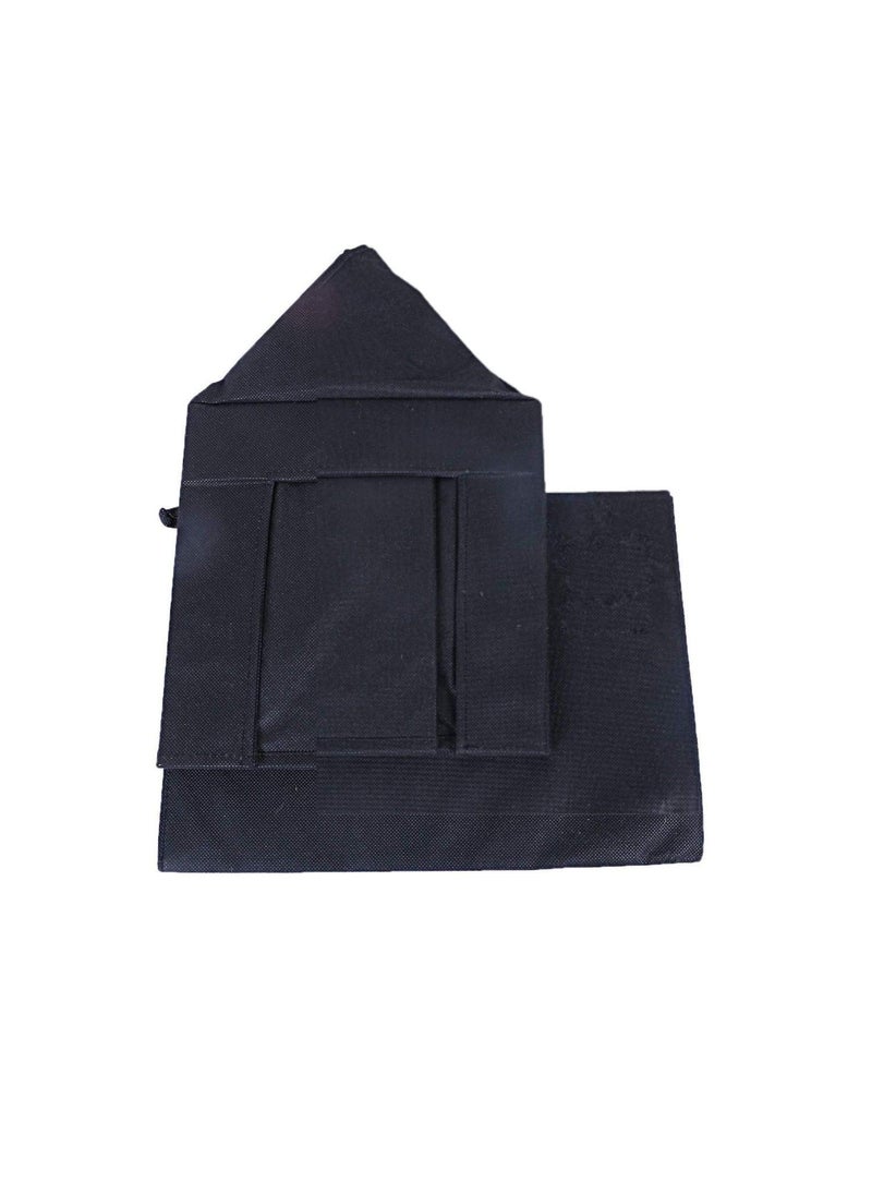 ShubhKraft Shubhkraft Garment Cover Cloth OrganizerWardrobe Organizer for Shirts TShirts Jeans AntiWrinkle Closet Drawer Rack Storage Travel Closet OrganizerClothes Organiser Pack Of 8 Black  - Image 3