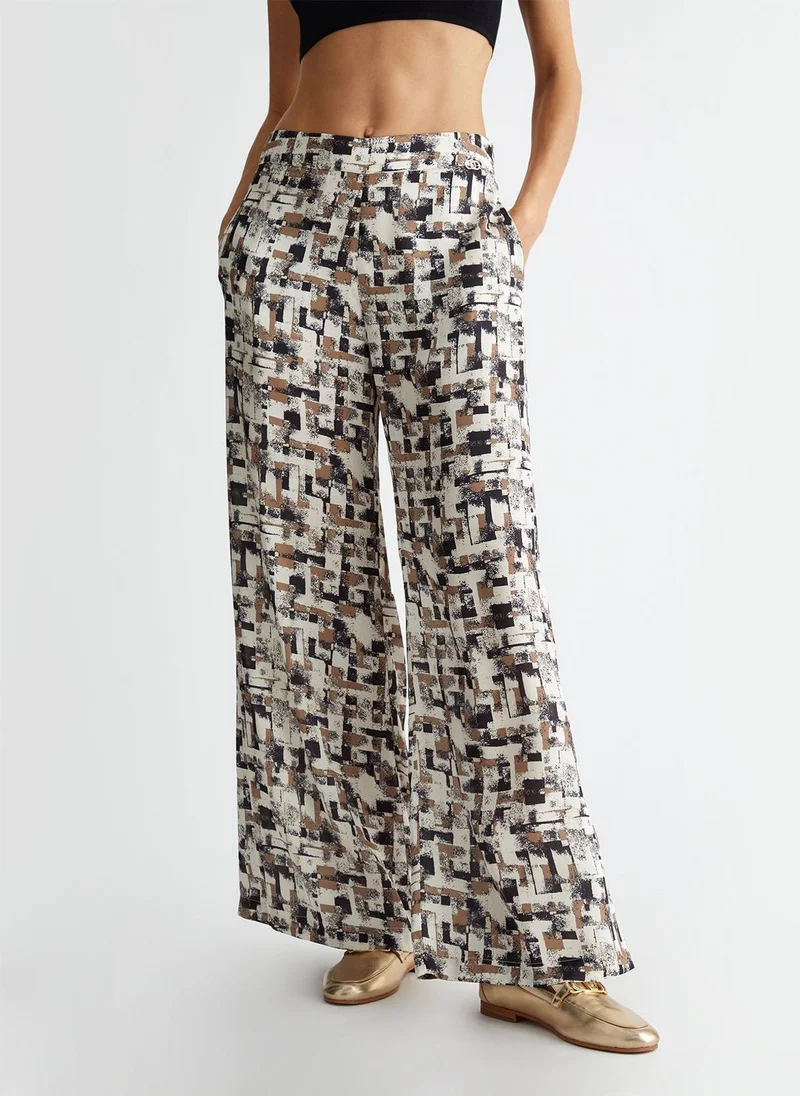 Liu Jo Printed satin trousers