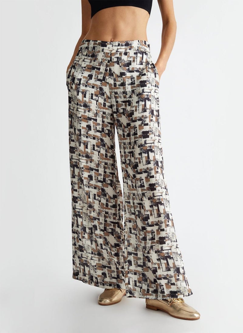 Liu Jo Printed satin trousers - Image 1