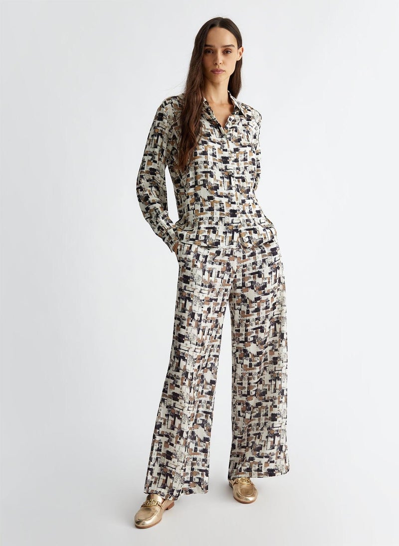 Liu Jo Printed satin trousers - Image 5