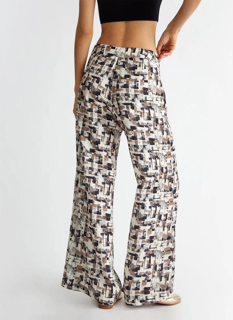 Liu Jo Printed satin trousers