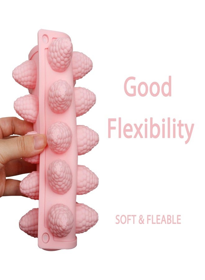 Fchil 3D Silicone Mini Raspberry Molds, 35-Cavity Raspberry Baking Tray for Chocolate Candy Jello Cookie Cake Decorating, 9.41 x 6.81 x 1.02 inches - Image 4