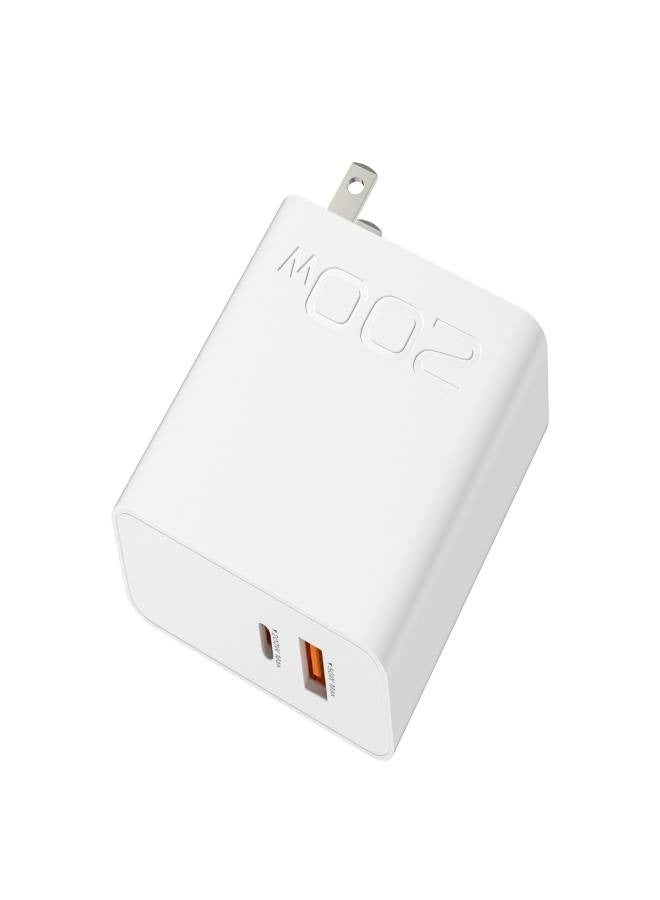 Loquat 200W Super Fast Charger PD + USB Fast Charging Adapter for iPhone, Samsung, Huawei  Type-C Devices High-Speed Mobile Phone Power Adapter  - Image 1