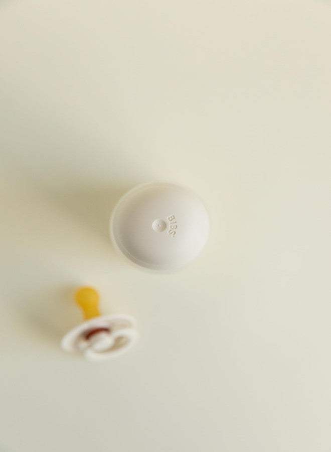 BIBS Bottle Cap Set - BPA-Free, Dishwasher Safe, Customizable Colors, Includes Cap, Milk Lock, and Screw Cap - Compatible with BIBS Bottles (Sold Separately) - Mauve - Image 4