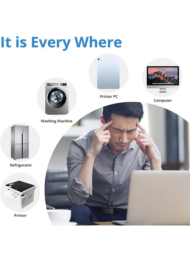 اتش واي مانع حماية EMF للهاتف الخليوي ، ملصق درع الإشعاع المضاد للإشعاع 5G 6 قطع ، معادلات الإشعاع لجهاز iPhone iPad ، مانع EMF لجميع الإلكترونيات ، للجوال ، الكمبيوتر ، الراديو ، الكمبيوتر المحمول ، الكمبيوت  - Image 3