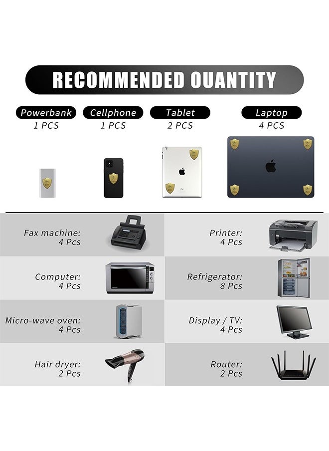 HY - Cell Phone EMF Protection Blocker, 6Pcs Anti 5G Radiation Shield Sticker, Radiation Neutralizers for iPhone iPad, EMF Blocker for All Electronics, for Mobile, Computer, Radio, Laptop, Tablet PC - Image 1