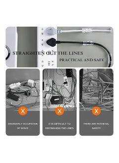 Generic Self-Adhesive Cable Clips, Cable Organizer for 6-8 MM cable, Wire Clamp Sticky Clear Cable Clip Management Organizer Drop Wire Holder for TV PC Cable Desktop Home Office, 100 Pieces, Clear  - Image 5