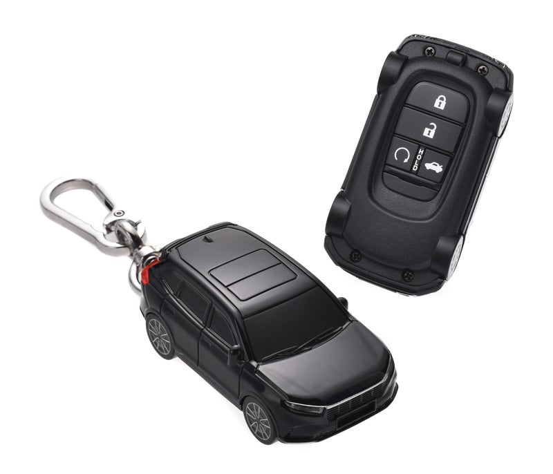 TopGrit for Honda 2022 2023 2024 CR-V Civic Accord HR-V Pilot Key Fob Cover, Compatible with 2/3/4/5 Buttons Smart Remote Key - Black - Image 1